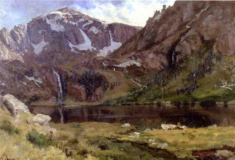 Albert Bierstadt Oil Painting Mountain Lake